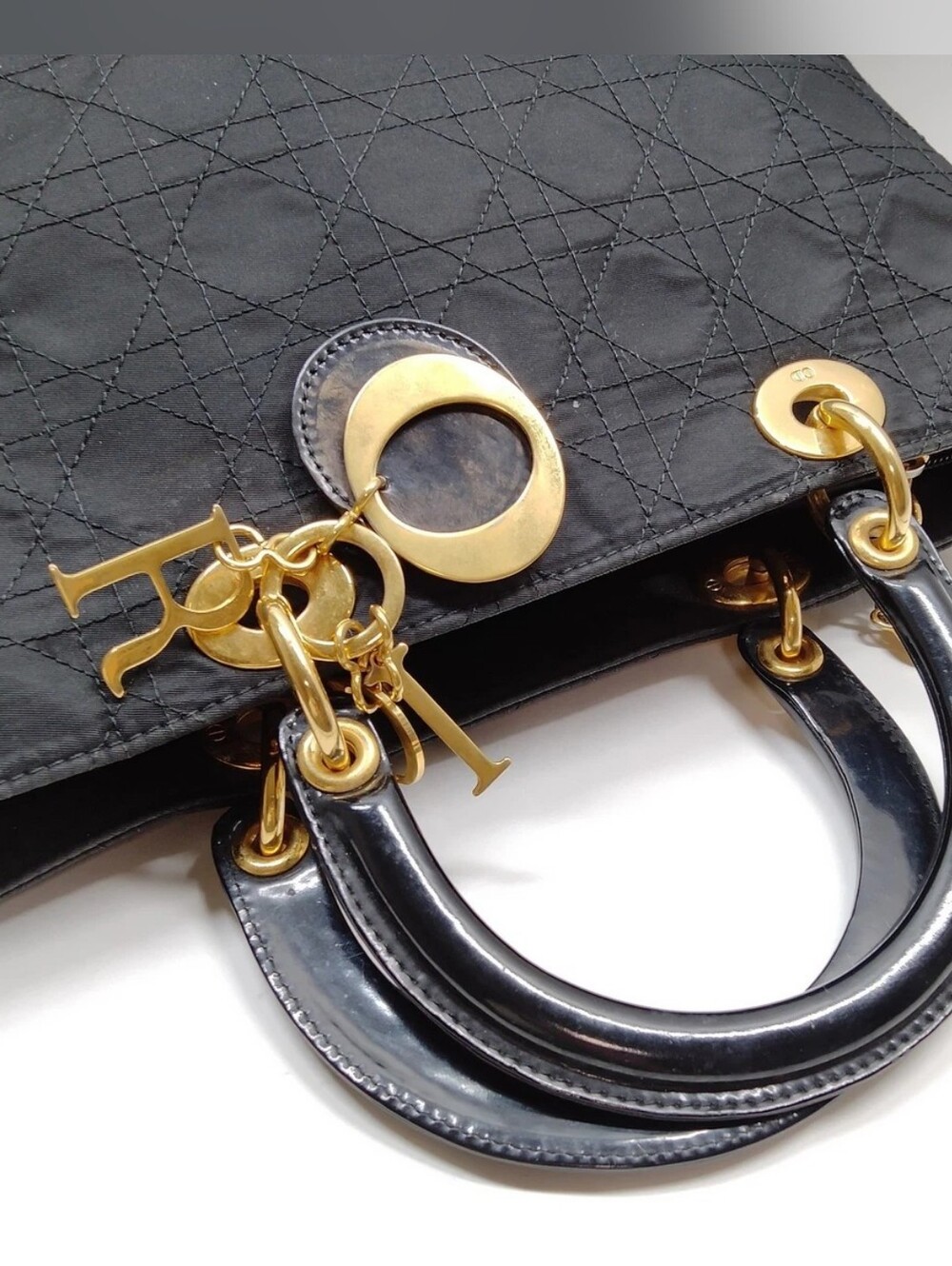 Christian Dior Lady Dior Cannage Quilt Nylon Bag - Picture 9 of 15